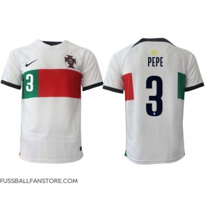 Portugal Pepe #3 Replik Auswärtstrikot WM 2022 Kurzarm